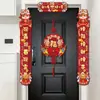 Pareado 2026 Año del Caballo Festival de Primavera Nuevo Hogar Arreglo de Puerta de Año Nuevo Decoración de Pegatina de Puerta Juego de Pareados Magnéticos de Primavera para Año Nuevo