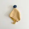 Gorro de Invierno Yipan para Bebé, Lindo Gorro de Punto con Pompón para Niños y Niñas, Gorro Cálido de Lana con Protección para Orejas de Bebé