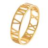 Anillo creativo femenino ins celebridad de Internet celebridad número romano acero de titanio láser hueco viento frío discoteca anillo saltar tendencia