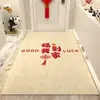 Tapete para Porta de Entrada, Resistente a Manchas, Novo Estilo Chinês, Tapete de Entrada Antiderrapante Sem Lavagem, Impermeável, Fácil de Cuidar, Tapete de Couro Pode Ser Cortado