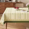 Toalha de Mesa de Luxo Leve de Alta Qualidade Impermeável e à Prova de Óleo Estilo Retro Americano Dopamina Tapete para Mesa de Jantar Estilo Ins Toalha de Mesa para Mesa de Centro