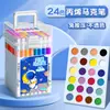 Marcador Acrílico de Barril Lavável, Opaco, Empilhável, À Prova d'água, Secagem Rápida, Caneta de Aquarela DIY Pintada à Mão Livro de Pintura