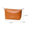 Bolsa de bolinho PU à prova d'água para maquiagem, bolsa de bolinho charmosa, bolsa de armazenamento portátil conveniente, bolsa de maquiagem em cor de doce, grande capacidade
