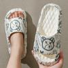 Sandalias con Graffiti de Oso Violento Ropa de Verano para Hombre Sandalias de Estilo Zapatillas Ligeras de Interior para el Hogar de Moda