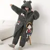 Pijama masculino inverno forrado com fleece espessado acolchoado de três camadas roupão de dormir longo quente de fleece de coral para crianças mais velhas e adolescentes conjunto