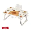 Mesa de Cabeceira Pequena Personalizada em Desenho Animado Mesa de Estudo Infantil Gaveta Estante Mesa Dobrável Multifuncional Mesa Dobrável de Cama