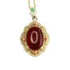 Colgante de Ámbar Natural Aiyu Collar de Ámbar Rojo para Mujer Joyería Vintage Fábrica Mayorista Dropshipping S4031205