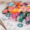 Hilo de Lana de Mohair Teñido a Mano con Patrón de Gradiente Multicolor para Chalecos y Abrigos Tejidos a Mano Hilo de Lana Fina
