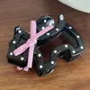 Pinza para el pelo de cachorro coreana linda de lunares con lazo Pinza de tiburón para pelo semirecogido Accesorios para el pelo versátiles de alta gama Accesorios para la cabeza