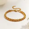 Conjunto de Joias Que Não Desbota, Nova Pulseira de Aço Titânio para Mulheres, Joia de Mão da Moda Versátil Estilo Ins, Joias Femininas, Sensação de Alto Padrão