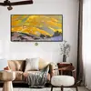 Esquina de CampoSeine Pintura Abstracta Estilo Vintage para Sala de Estar Pintura para Entrada de Hotel Arte para Villa Pintura Decorativa Hecho a Medida