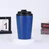Taza de Café Mini de 12 oz Transfronteriza con Escala, Taza Aislada de Acero Inoxidable 304, Taza de Leche Compacta y Portátil para Uso en Casa