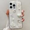 Pegamento crema mariposa tridimensional amor funda para teléfono Apple 16 iPhone15ProMax14Plus13 outlet de fábrica