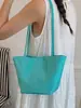 Bolsa Tote de Color Sólido Estilo Coreano Nuevo Verano 2026, Relajada y de Moda, Bolso de Hombro Sencillo, Bolso Cubo Casual