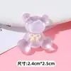 Colar Transparente Urso Acessórios de Resina Acessórios DIY Capa de Celular Copo de Água Material Artesanal Fivela de Sapato Patch para Headwear
