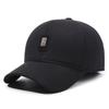 Gorra de algodón nueva 2024 para mediana edad y ancianos moda coreana gorra de béisbol de invierno forrada de forro polar protección para los oídos cálido sombrero de papá visera de pato