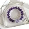 Nuevo Pulsera de Plata 925 con Amatista Sintética Boliviana y Amatista Fengjiu Pulsera de Lujo Ligero para Mujer