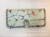 Billetera hecha a mano bolso de mano para mujer estampado nuevo PU tarjetero caricatura estilo étnico billetera floral