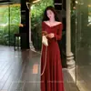 Vestido Dulce de Encaje Estilo Francés para Mujer, Atuendo Nuevo Año Primavera 2026, Elegante Vestido Largo Ajustado