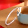 Pie de Plata Plata 999 Método Antiguo Chapado en Oro Pulsera de Calabaza Apertura Flor de Cerezo Pulsera de Plata para Mujer Pulsera de Moda para Viaje
