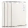 Cuaderno Spiral Deli Cuaderno Spiral Simple de PP Transparente Rayado Cuadrícula Blanco Estudiante Cuaderno de Inglés Bloc de Notas de Oficina