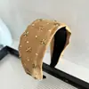 Faixa de Cabeça Larga de Lã Retrô Outono e Inverno para Mulheres, Luxo Acessível de Alta Qualidade, Cor Lisa, Faixa de Cabeça Versátil de Topo Alto, Acessórios de Cabelo para Lavar o Rosto para Mulheres