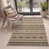 Tapete de Piso Estilo Boêmio para Entrada, Removador de Lama e Sujeira, Linho Sintético, Resistente a Manchas, Fácil de Manter, Antiderrapante