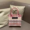 Bolsa de Celebridade da Internet Tailandesa de Verão Bolsa Tecida à Mão Marca Tendência Cesta de Legumes Bolsa de Mão Feminina Tote Bolsa de Praia