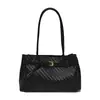 Nova bolsa de palha tecida casual para o dia a dia para mulheres, bolsa de ombro de grande capacidade, bolsa de mão simples e versátil estilo coreano para o trabalho