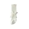 Calcetines para Bebé Cuidadosamente Seleccionados, Malla Fina, Calcetines Antimosquitos Clase A para Recién Nacido, Calcetines Largos Hasta la Rodilla, Calcetines de Algodón con Lazo