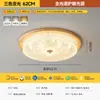 Luz de Techo para Dormitorio 6 Nuevo Marco Negro Estilo Italiano Minimalista Lujo Ligero Cristal Redondo Espectro Completo Protección Ocular Iluminación de Habitación Hierro