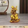 Adorno de mono de latón, mono del zodiaco, fortuna, prosperidad, mono de la longevidad, mono dorado auspicioso, artesanía para el hogar, sala de estar, decoración de dormitorio