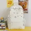 Mochila pequena para estudantes com estampa degradê, estética estilo coreano, estrelada e sonhadora, para viagens e férias de meninas
