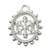 20 Piezas Mixtas de Muñeco de Nieve Navideño Plateado Brillante, Árbol de Navidad, Campana, Ciervo, Copo de Nieve, Accesorios para Joyería, Colgantes para Pendientes y Pulseras DIY