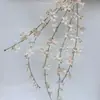 Rama Larga Colgante Jazmín de Seda Flor Artificial Decoración Floral de Boda Adornos Accesorios para Fotografía de Bodas Colgante Jazmín de Seda Flor Falsa