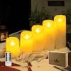 Luz de Vela Electrónica LED, Vela Oscilante Simulada con Control Remoto, Decoración de Luz Ambiental para Bodas y Fiestas, Luminosa