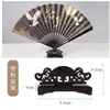 Suporte para Leque Dobrável Estilo Chinês, Suporte para Leque de Palácio, Base de Suporte de Chão, Madeira Maciça, Removível, Frete Grátis