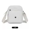 Bolso Pequeño Ligero de Múltiples Capas de Moda Bolso Cruzado de Nailon para Mujer Versátil Color Sólido Bolso de Hombro Pequeño Simple Bolso para Teléfono Móvil