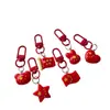 Llavero Bandera China Te Amo Corazón Femenino Accesorios Estudiantiles Mejor Amiga Estudiante Colgante para Mochila Escolar Colgante de Pareja
