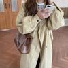 Comercio Exterior Transfronterizo Marrón Oscuro Estilo Coreano Nuevo Bolso con Solapa Primavera 2026, Bolso Elegante de PU para Viajes Diarios para Mujer, Bolso de Hombro Cruzado Único, Moderno