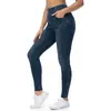 Calça de Yoga Fitness Jeans Falso Estilo Europeu e Americano para Cruzamento de Fronteiras Amazon, Emagrecedora e Levanta Bumbum, Calça Elástica Slim Fit para Mulheres, Cintura Alta e Controle de Barriga