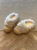 Zapatos Birkenstock mullidos que aumentan la altura para mujer, invierno 2026, con forro adicional para abrigar, zuecos de plataforma sin cordones, punta redonda, zapatos de algodón de un solo paso