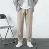 Calças Modernas Estilo Coreano Masculinas com Pingente Largas Tamanho Grande Casuais de Renda com Cadarço Esportivo Calças Mop para Homens