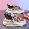 Zapatos de papá de moda, nuevos zapatos deportivos transpirables de primavera y otoño para niños, zapatillas casuales elegantes para niños y niñas mayores
