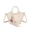 Bolso Cesta de Verduras de Moda de Alta Gama para Mujer 2025 Nuevo Diseño Nicho Bolso Satchel Tipo Cubo Estilo Occidental Bandolera de Un Hombro