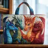 Nueva tienda independiente TEMU, Novedad en Amazon: bolsa de mano acolchada con estampado digital, bolsa casual de algodón tipo chaqueta