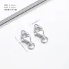 Pulseira Colar com Fivela de Prata S925 Conector de Mola de Cabeça Dupla Conector Resistente à Cor Material para Joias DIY Acessórios de Alta Qualidade