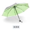 Sombrilla Solar Protección UV Doble Capa Plata Titanio Sombrilla Parasol Protección Solar Extra Fuerte Plegable para Mujer para Lluvia o Sol Doble Uso upf50+