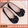 Productos genuinos Zapatos de tela del Viejo Pekín Nuevos de Verano para Mujer Suela Suave Cómodos Planos Zapatos para Madres Zapatos de Trabajo Gorro Negro Zapatos