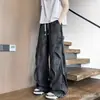 Pantalones Casuales Rectos Tie-dye de Hip Hop Americano Transfronterizos para Hombre, Pantalones Largos Sueltos, Estilo Juvenil Moderno, Venta al por Mayor